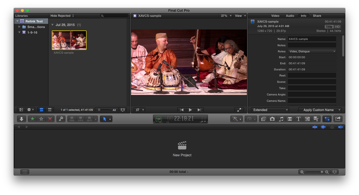 Modified file still linked and scrubs in FCP X
